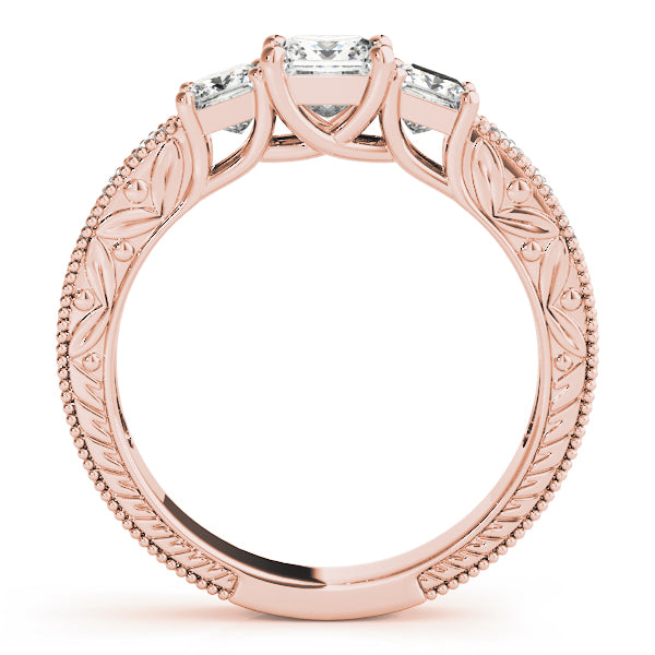 3 Stone Princess Engagement Ring (82819-C)