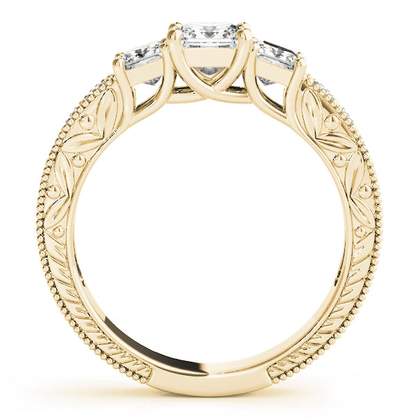 3 Stone Princess Engagement Ring (82819-C)