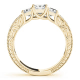 3 Stone Princess Engagement Ring (82819-B)