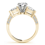 3 Stone Pear Engagement Ring (82843)