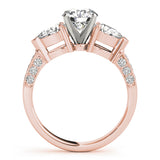 3 Stone Pear Engagement Ring (82843)
