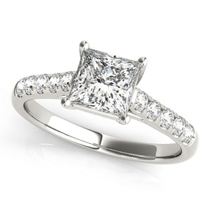 Square Trellis Engagement Ring