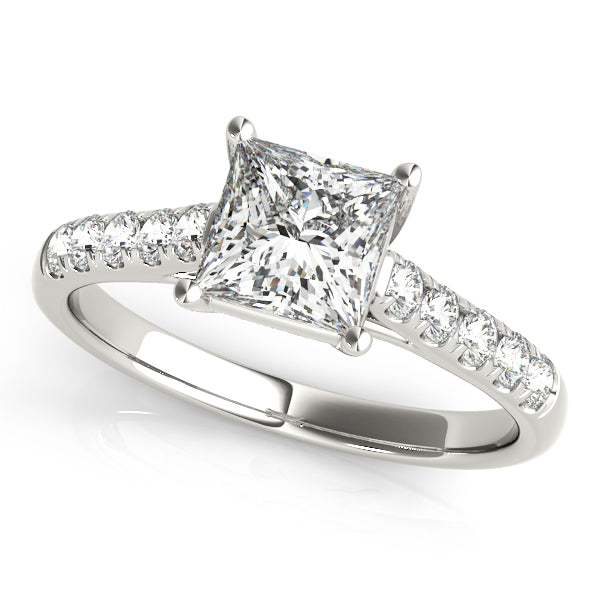 Square Trellis Engagement Ring