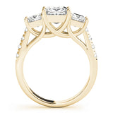 3 Stone Princess Engagement Ring (82872-D)