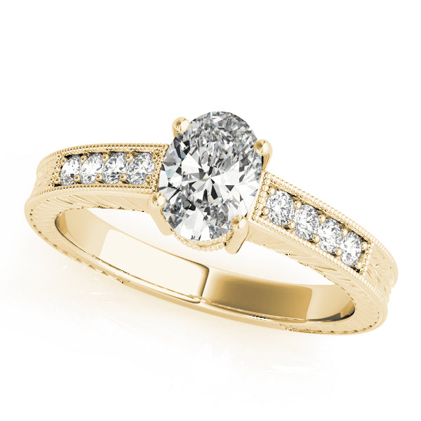 Single Row Prong Set Engagement Ring (82898)