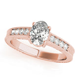 Single Row Prong Set Engagement Ring (82898)