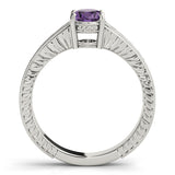 Single Row Prong Set Engagement Ring (82898)