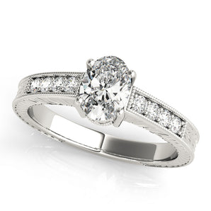 Single Row Prong Set Engagement Ring (82898)