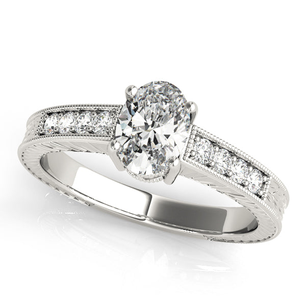 Single Row Prong Set Engagement Ring (82898)