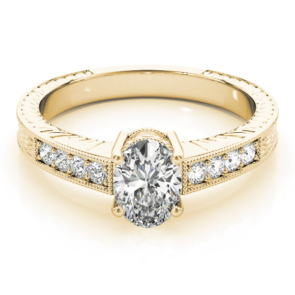 Single Row Prong Set Engagement Ring (82898)