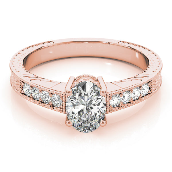 Single Row Prong Set Engagement Ring (82898)