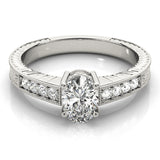 Single Row Prong Set Engagement Ring (82898)