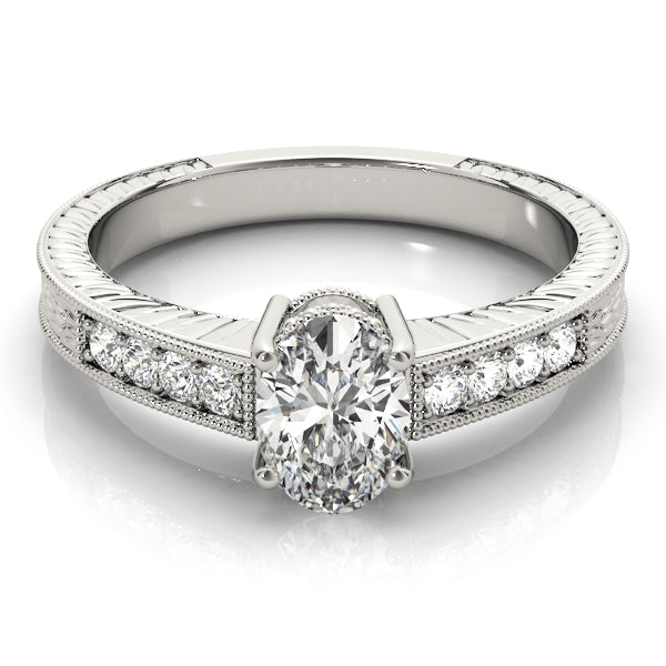 Single Row Prong Set Engagement Ring (82898)