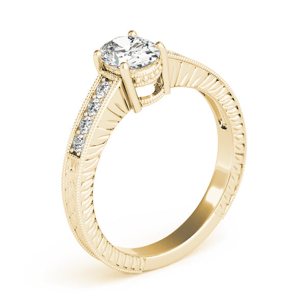 Single Row Prong Set Engagement Ring (82898)