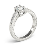 Single Row Prong Set Engagement Ring (82898)