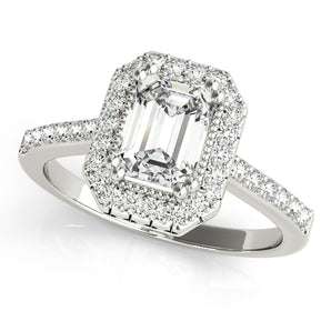 Emerald Color Rings Engagement Ring