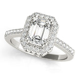 Emerald Color Rings Engagement Ring