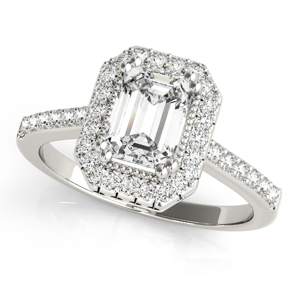 Emerald Color Rings Engagement Ring