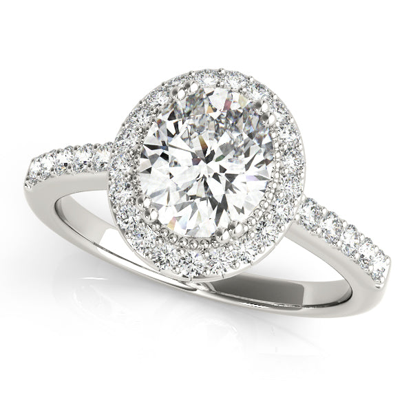 Oval Color Rings Engagement Ring