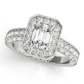Emerald Color Rings Engagement Ring