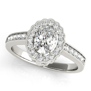 Oval Color Rings Engagement Ring