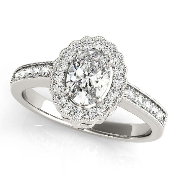 Oval Color Rings Engagement Ring