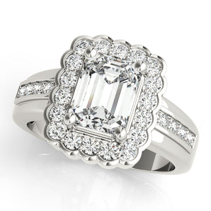 Emerald Color Rings Engagement Ring
