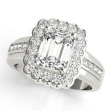 Emerald Color Rings Engagement Ring