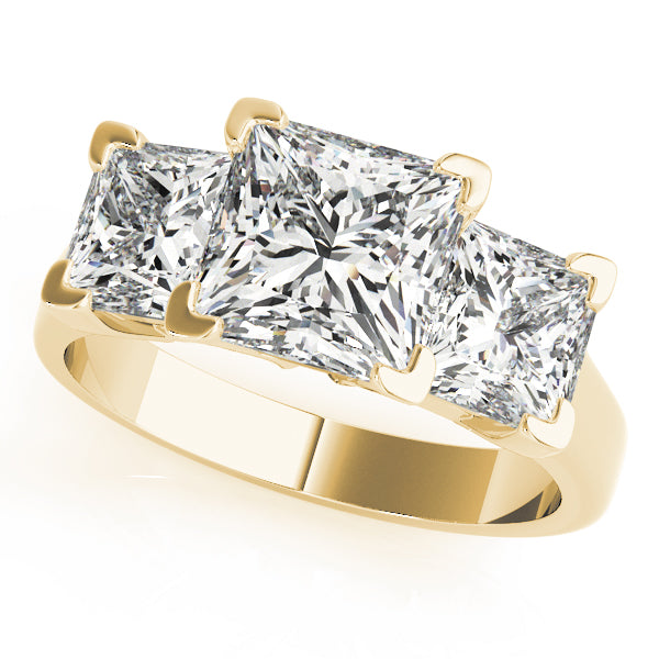 3 Stone Princess Engagement Ring (82942)