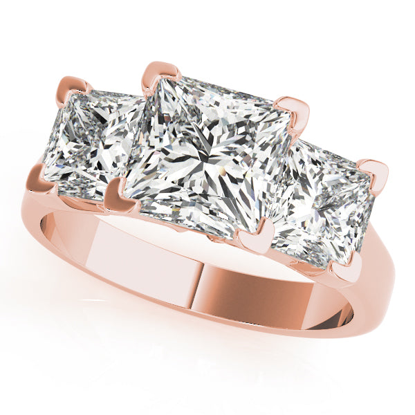 3 Stone Princess Engagement Ring (82942)