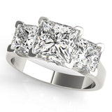 3 Stone Princess Engagement Ring (82942)