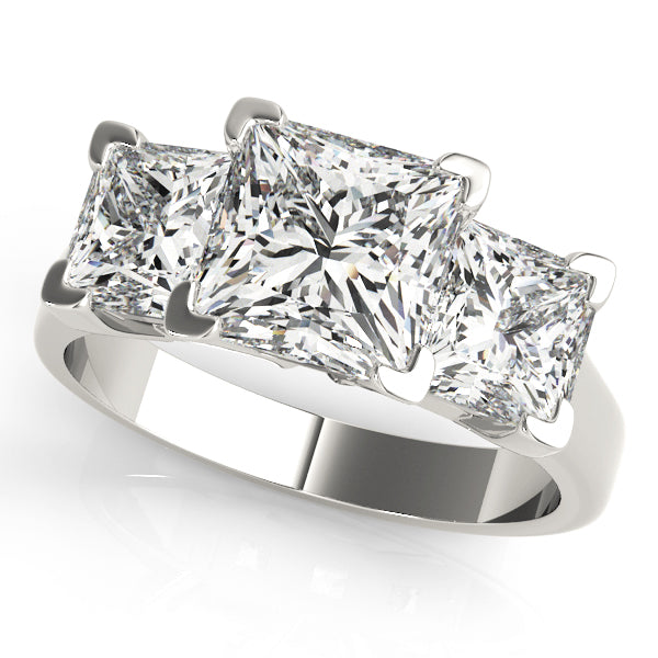 3 Stone Princess Engagement Ring (82942)