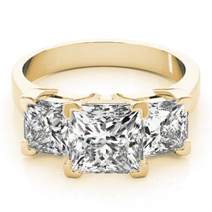 3 Stone Princess Engagement Ring (82942)