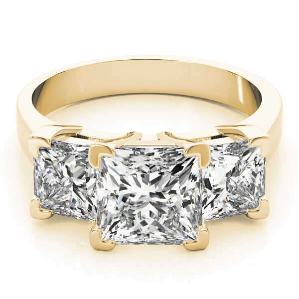 3 Stone Princess Engagement Ring (82942)