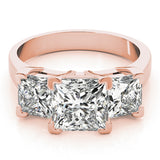 3 Stone Princess Engagement Ring (82942)