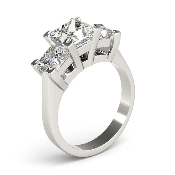 3 Stone Princess Engagement Ring (82942)