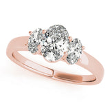 3 Stone Oval Engagement Ring (82943)