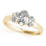 3 Stone Oval Engagement Ring (82943)