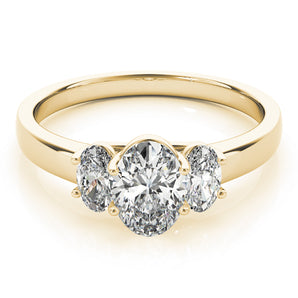 3 Stone Oval Engagement Ring (82943)