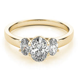 3 Stone Oval Engagement Ring (82943)