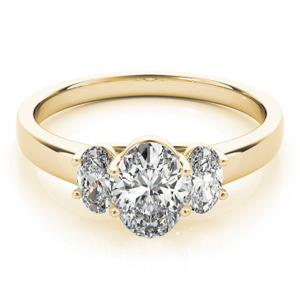 3 Stone Oval Engagement Ring (82943)