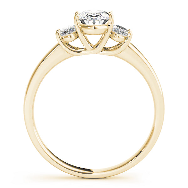 3 Stone Oval Engagement Ring (82943)