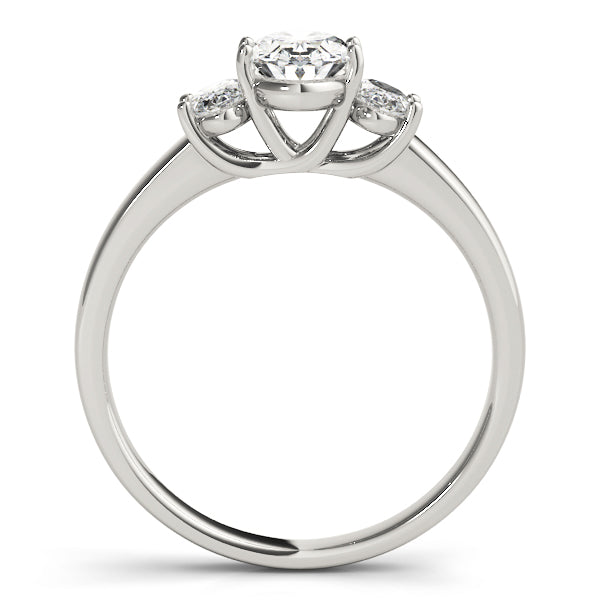 3 Stone Oval Engagement Ring (82943)