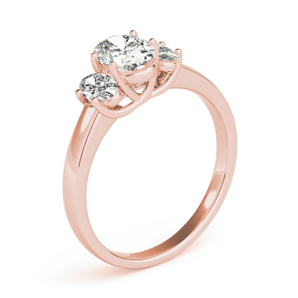 3 Stone Oval Engagement Ring (82943)