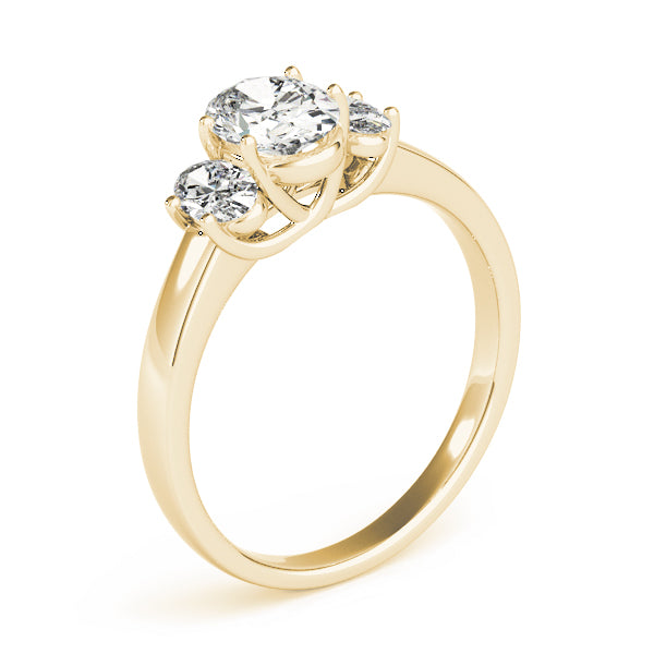 3 Stone Oval Engagement Ring (82943)