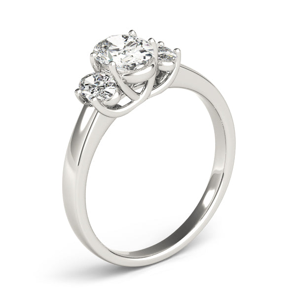 3 Stone Oval Engagement Ring (82943)