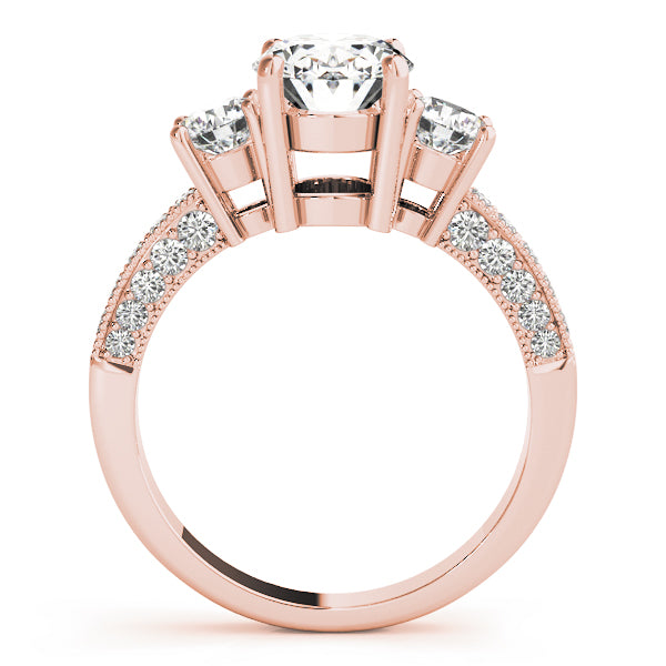 3 Stone Oval Engagement Ring (82944)