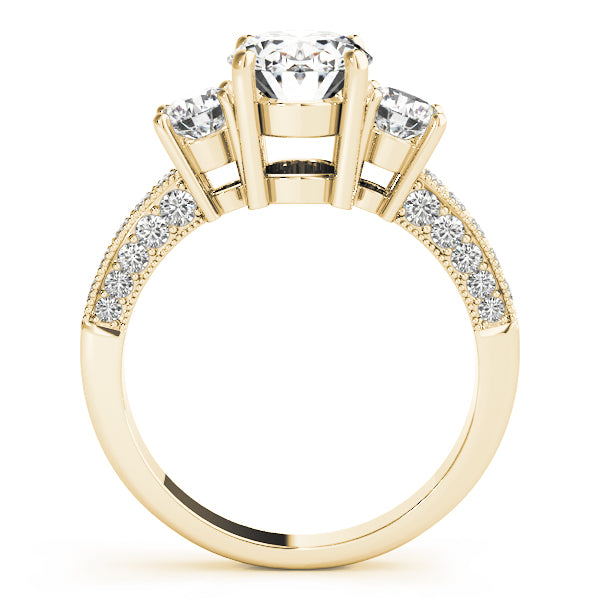 3 Stone Oval Engagement Ring (82944)