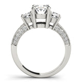 3 Stone Oval Engagement Ring (82944)