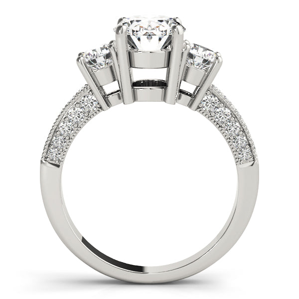 3 Stone Oval Engagement Ring (82944)